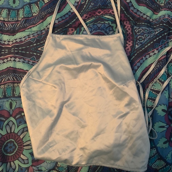 Brandy Melville Tops - light blue crop top